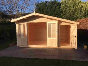 Timber Finlandia 28mm Apex Combi Log Cabin